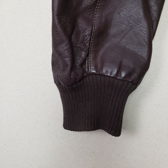 Saddlery Cooper Collection Mens Brown Leather Removable Lined Jacket Sz L 44 VTG - Picture 13 of 16